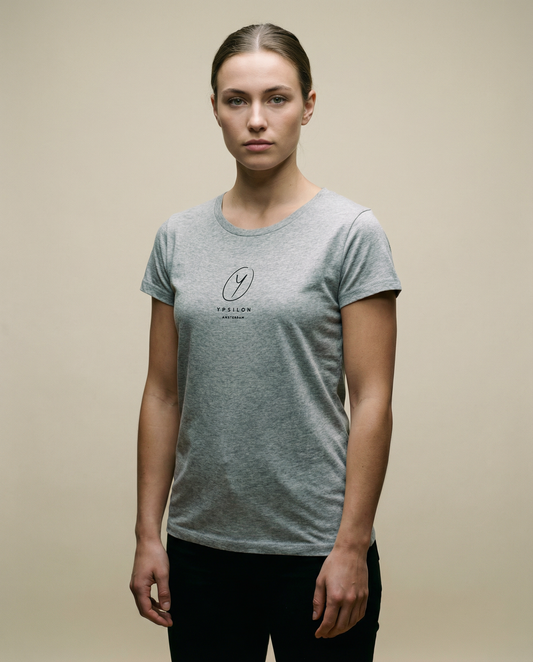 W Tee Grey - Black Logo