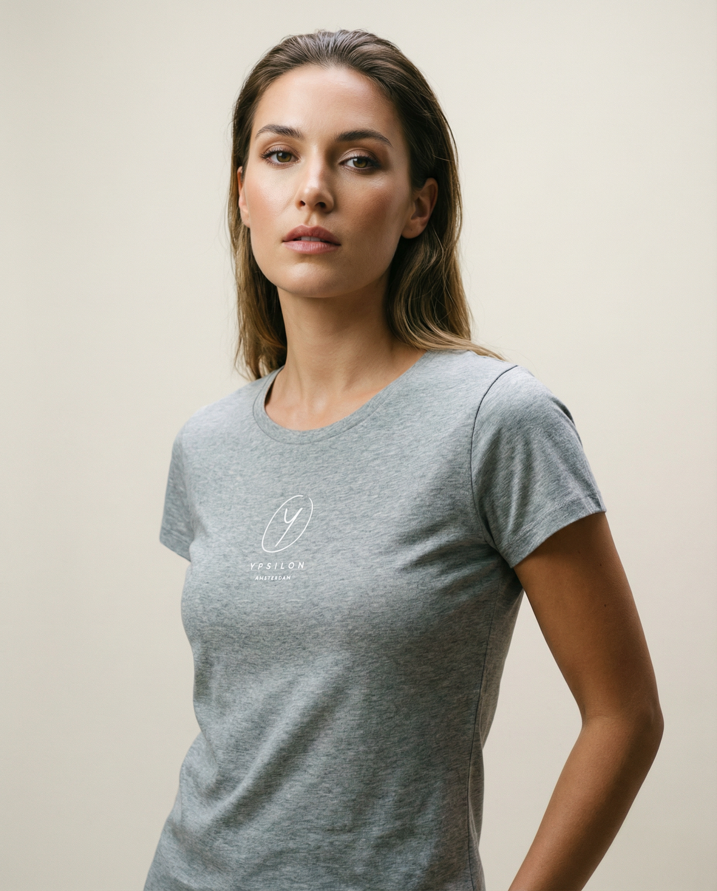 W Tee Grey - White Logo