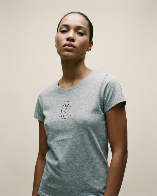 W Tee Grey - Black Logo