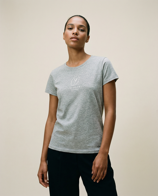 W Tee Grey - White Logo